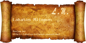 Lakatos Milemon névjegykártya
